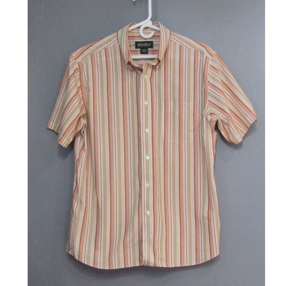 Eddie Bauer Wrinkle Resistant Short Sleeve Shirt M